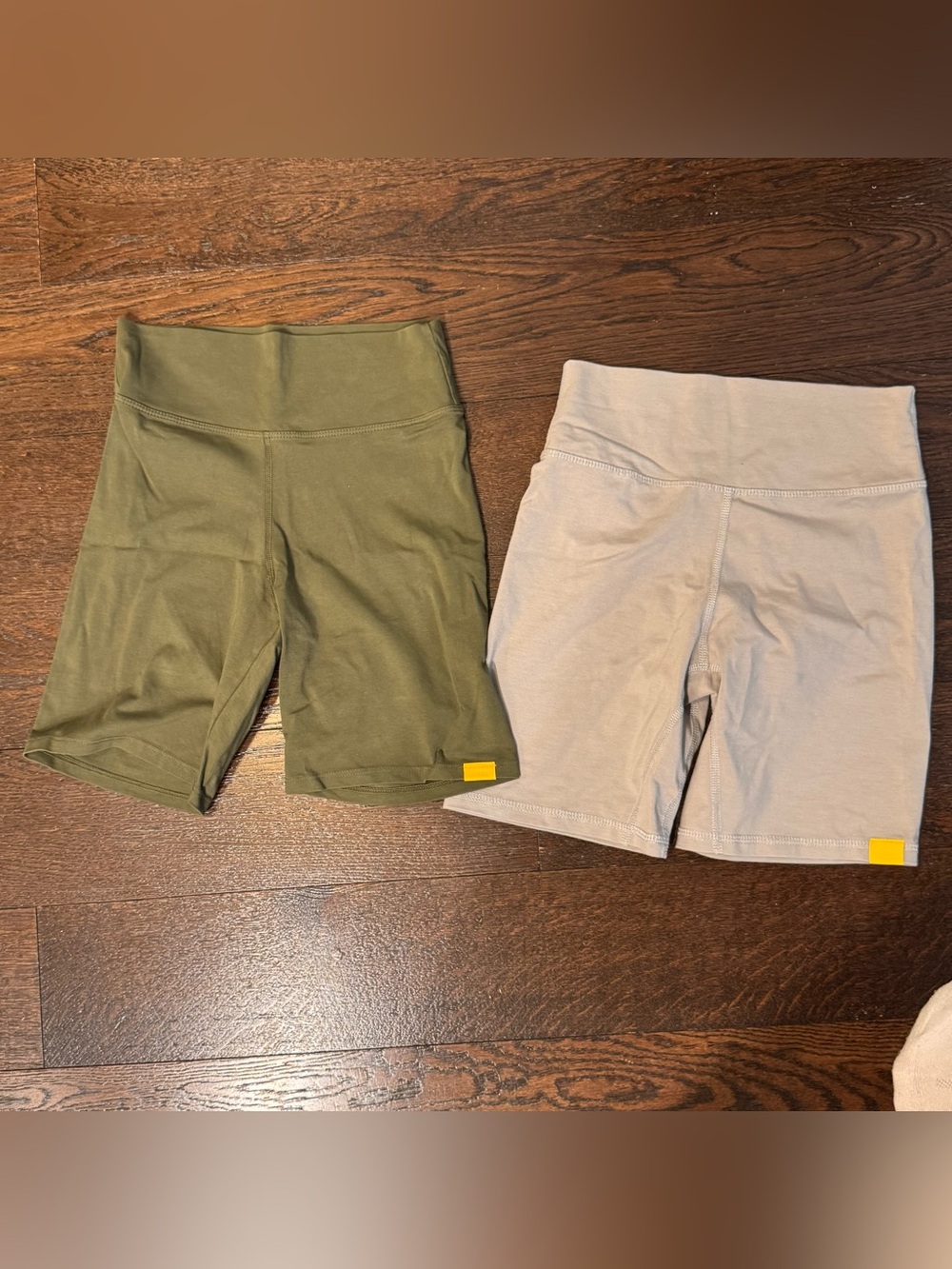 Yellow Label Co Biker Short Set (Olive and Gray)